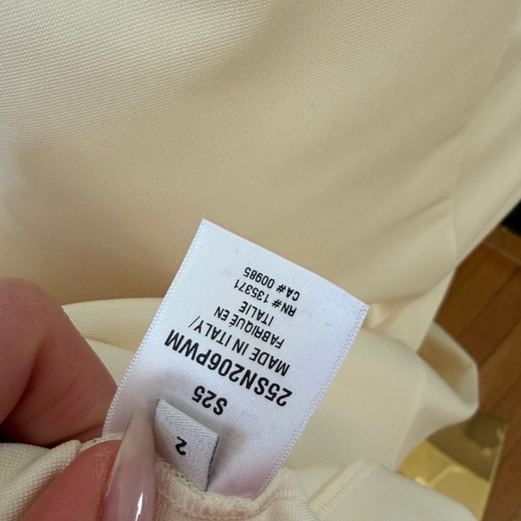 NEW OSCAR DE LA RENTA Sz 2 women's floral jersey maxi dress cream painted roses - Picture 16 of 16